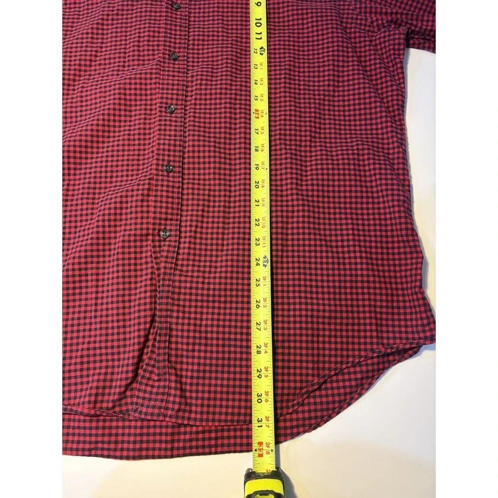 Polo Ralph Lauren Buffalo Plaid Button Down Shirt Men 2XL Red Black Long Sleeve